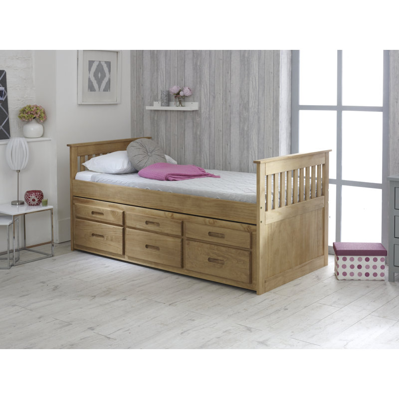 Just Kids Captains Single Cabin Bed with Trundle and Drawers & Reviews